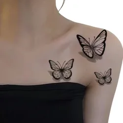 1 Sheet Butterfly Tattoo Sticker Waterproof Lasting Temporary Tattoo