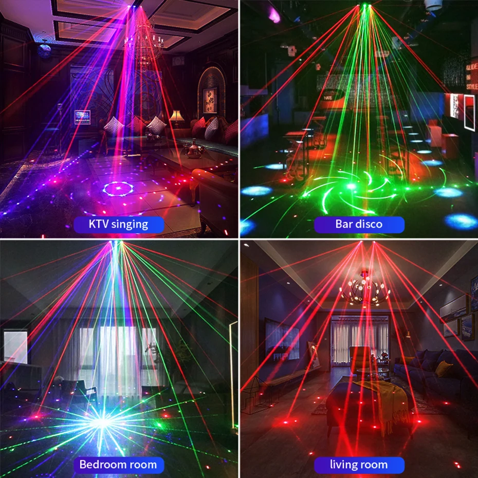 21-Loch RGB Party DJ Disco Strahlmuster Professioneller Animations-Laserprojektor Farbige Indoor Disco Party Beleuchtung DMX Bühnenlicht – Detail 11