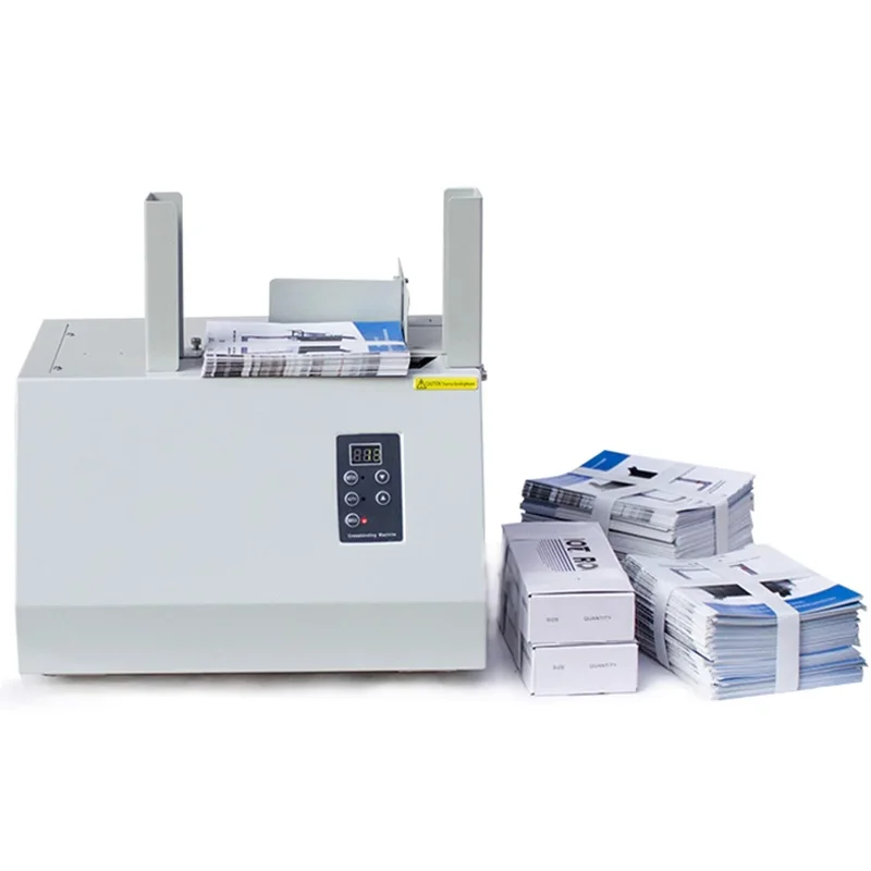 

20MM Banknote banding machine Intelligent induction Strapping machine Automatic hot melt Paper tape Bundling machine