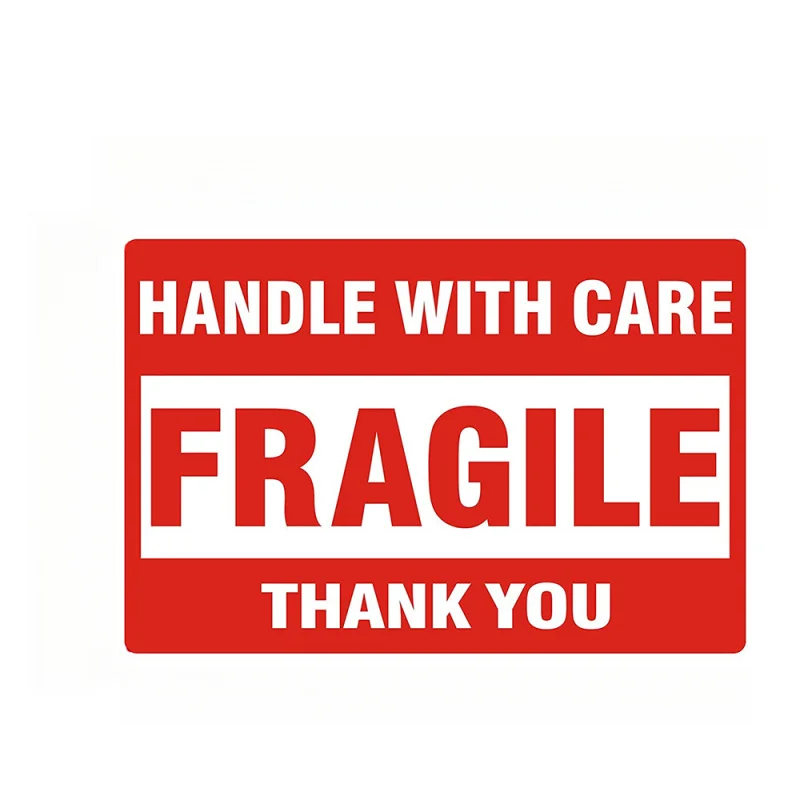 100pcs/200pcs(10Zhang/20Zhang）Fragile Label Warning Sticker，Each piece10Do Not Drop, Handle with Care Warning，Express packaging