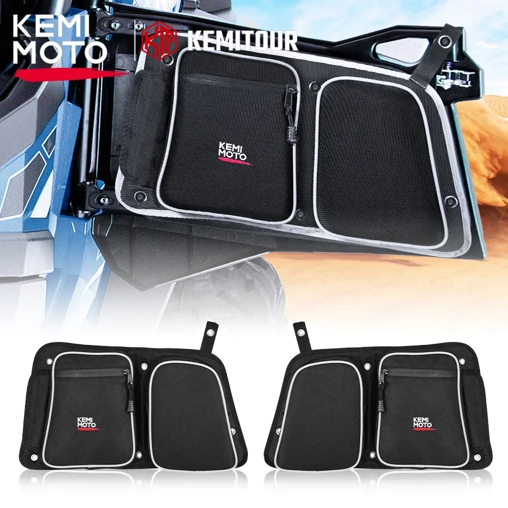 KEMIMOTO 1680D UTV Rear Door Knee Protection Pad Bag Compatible with Polaris RZR XP 4 1000/ XP4 Turbo/Turbo S /4 900 2014-2023