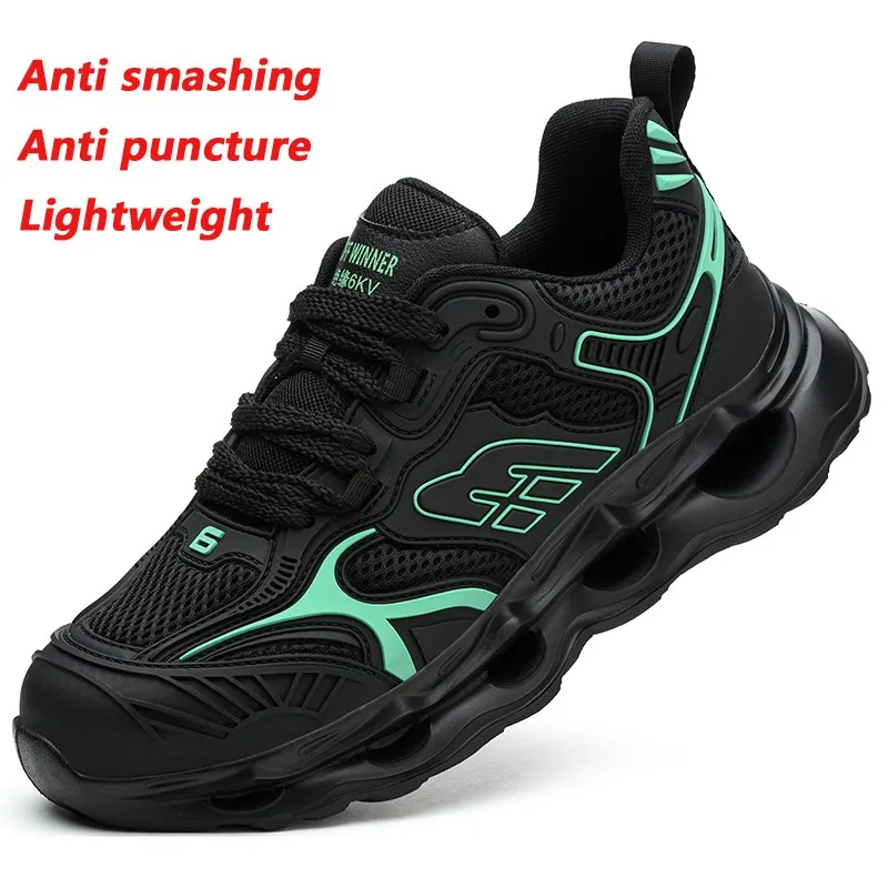 ผู้ชายรองเท้าเพื่อความปลอดภัย Anti Smashing Anti เจาะสวมใส่รองเท้าทํางาน Zapatos De Hombres ความปลอดภัยรองเท้า Man