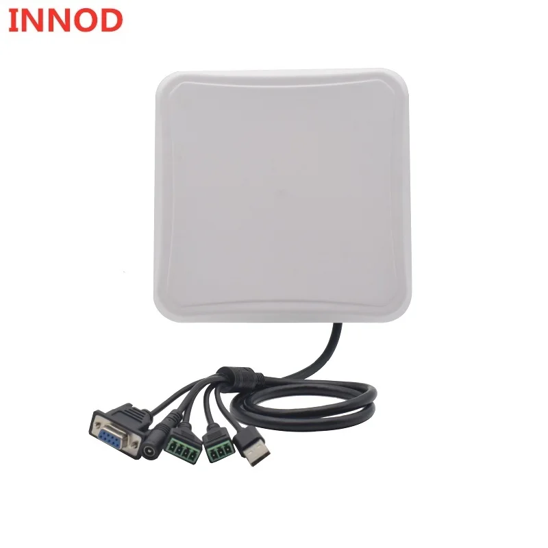 

5-6m Uhf Rfid Reader Long Range Built in 6dbi Circular Antenna RS232 WG26 USB RELAY Ethernet for Vehicle Managemen