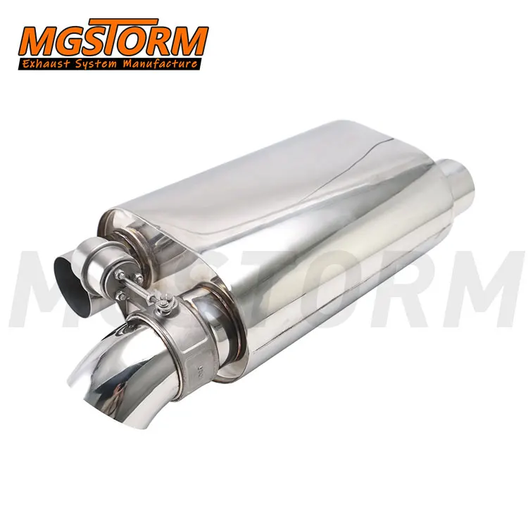 Valvetronic Design Universal Valved Stainless Steel Exhaust Mufflers Valve 3" Cutout 11"x7" Body Wireless Remote Control Kit 3