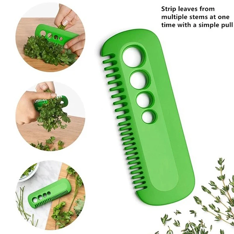 Mini pelador de verduras para cocina, peine para quitar hojas, menta, romero, Kale, orégano, perejil, Cilantro, 1 unidad