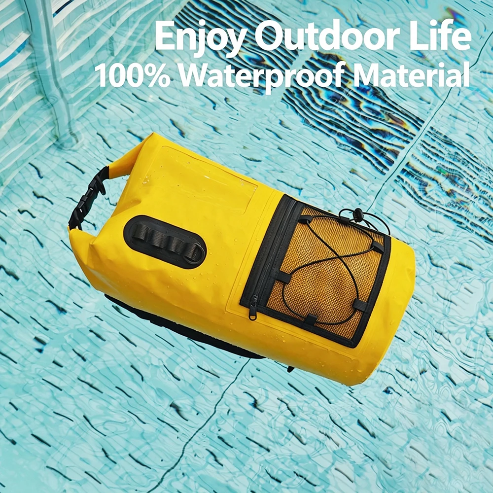 20L/30L Waterproof Bag PVC Pack Dry Bag Swimming Backpack for Boating Kayaking Surfing Rafting Large Capacity Outdoor Sports Bag