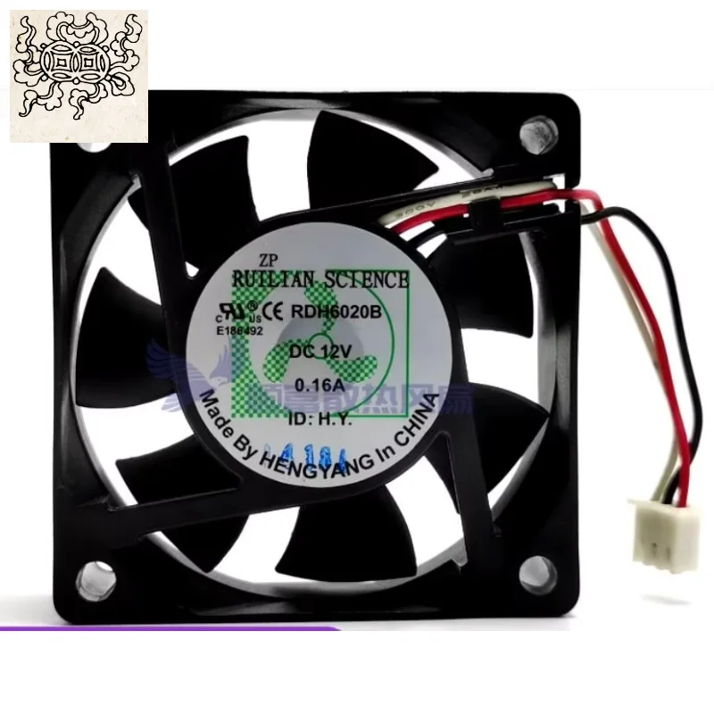 

Ltsf For XINRUILIAN RDH6020B DC 12V 0.16A 60x60x20mm 3-Wire Server Cooling Fan
