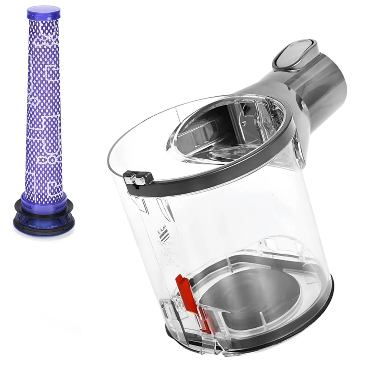 

Newest! Dust Bin for Dyson V6 DC58 DC59 DC62 DC74 Vacuum Cleaner, A Interface Dust Bin Spare Parts, Part No.965660-01
