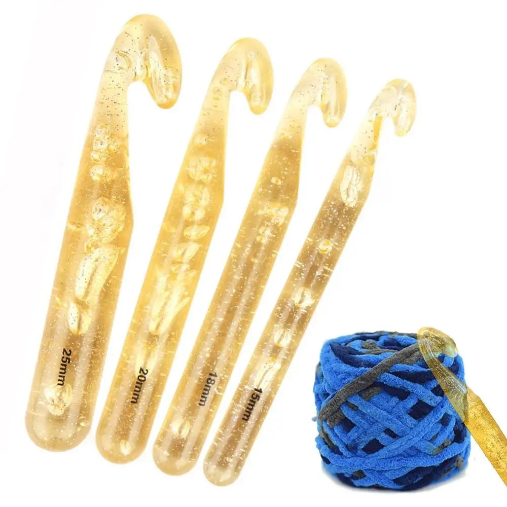 

Handicraft Plastic Crochet Hooks Large Sizes Long Knitting Needles Crocheting Hooks Knitting
