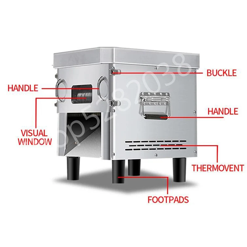 التجارة اللحوم آلة تقطيع الخضراوات المروحية الكهربائية قطاعة الطعام متعددة الوظائف الفولاذ المقاوم للصدأ أجاد سكين 220 فولت/110 فولت