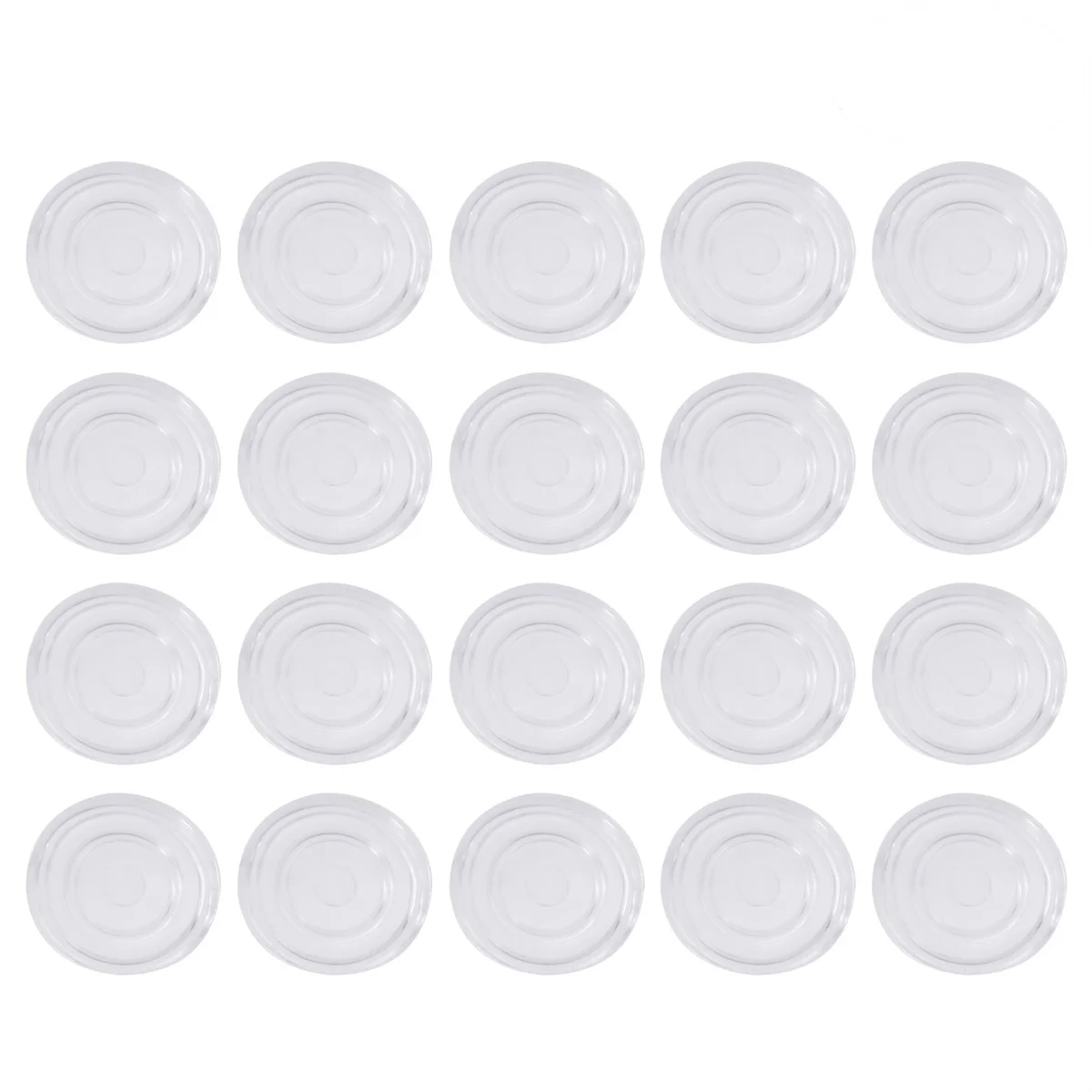 

20 Pcs Furniture Leg Protectors Anti Slip Rubber Bumpers Clear Color Floor Protection Non Slip Mats Table Feet Pads Glass Mat