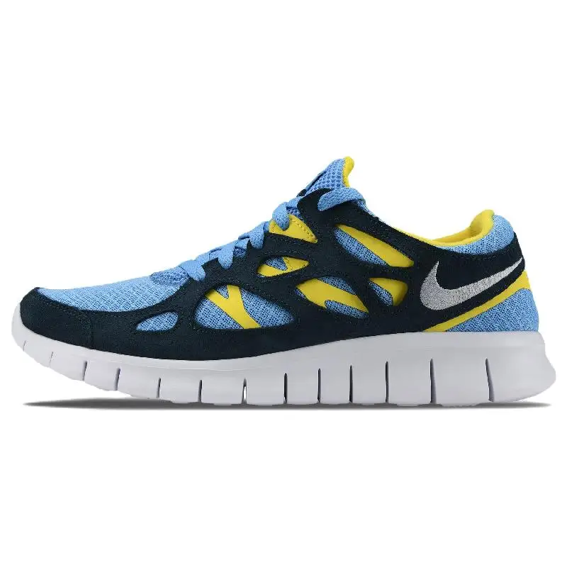 Nike Nike Free Run 2 University Blue Navy Yellow Strike Sneakers shoes 537732-408