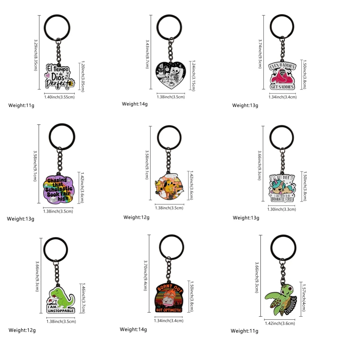 Funny Dinosaur Keychains Women Cute Raccoon Keychain for Car Motorcycles Keys Keyring Jewelry