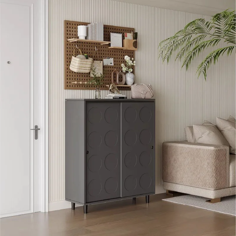 Chinelos de madeira sapato armário organizador armazenamento sala estar exibição móvel sapato prateleira designer gabinete sapateiros móveis