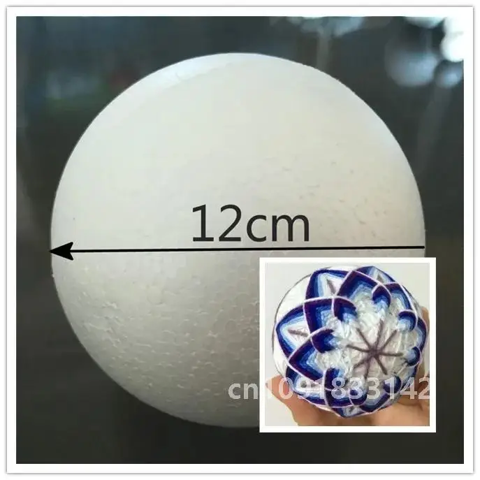 1/2/4/5/6/7/8/9/10/12/15/18/20cm white Modelling foam ball Polystyrene Styrofoam craft Painted balls Christmas Decoration