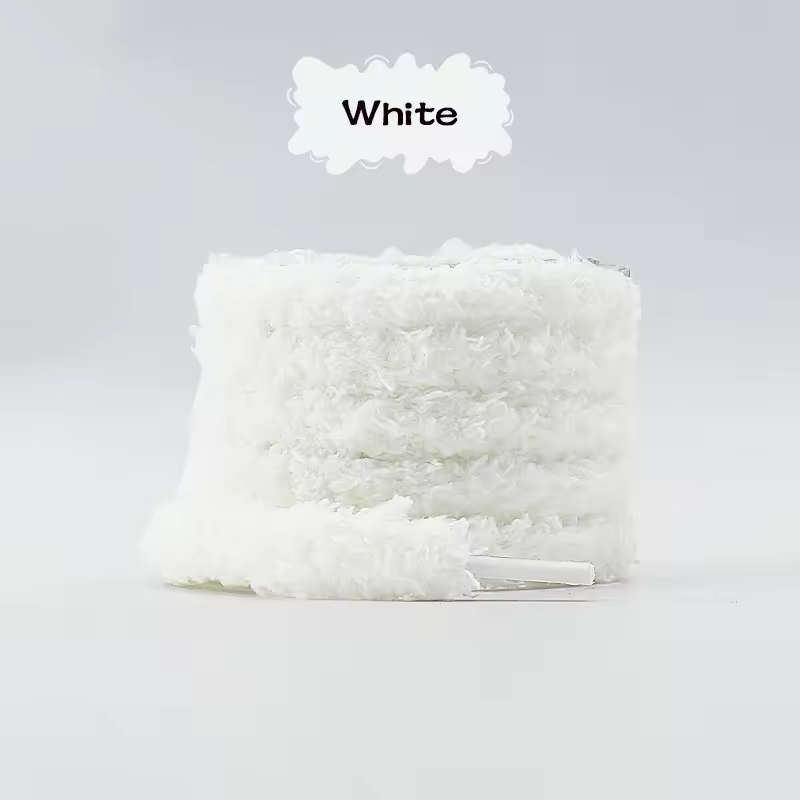 1Pair fashions 1cm wide round plush shoelace Sneakers flat shoes Casual shoelaces 80/100/120/140/160cm Shoelaces for shoes - Image 9