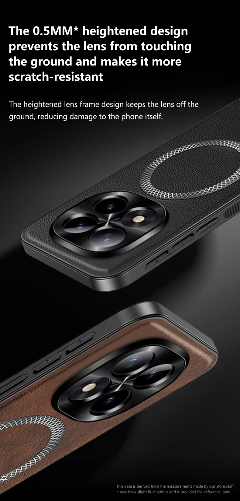 Magnetische Hülle für Xiaomi Redmi Note 15 14 Pro Plus+ 15 14 Pro Cover Leder Stoßfest Mag-safe Vollmetall Kameraschutz-Gehäuse – Detail 5