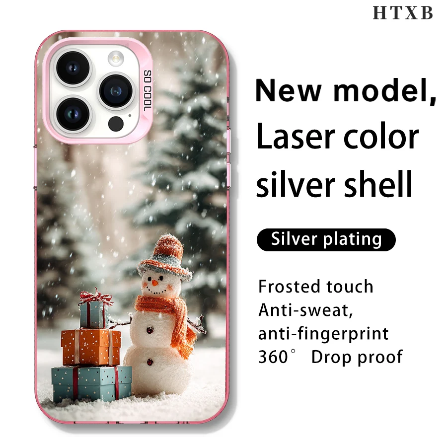 선물 더미 눈사람 아이폰 17에서 11 프로 맥스 플러스까지 사용 가능한 폰 케이스