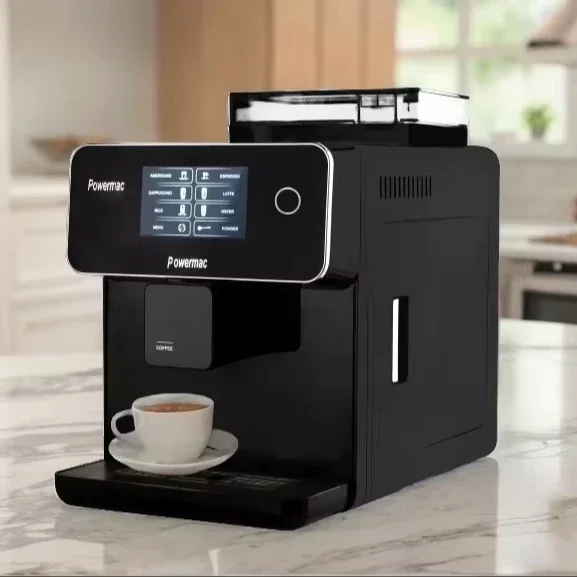 

l Home Smart Fully Automatic Stainless Steel Electric Espresso Machine with Touch Screen Display