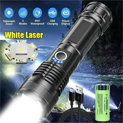 Super XHP120 Powerful Led Flashlight High Power Torch Light Rechargeable Tactical Flashlight Built-in 18650Battery Camping Lamp