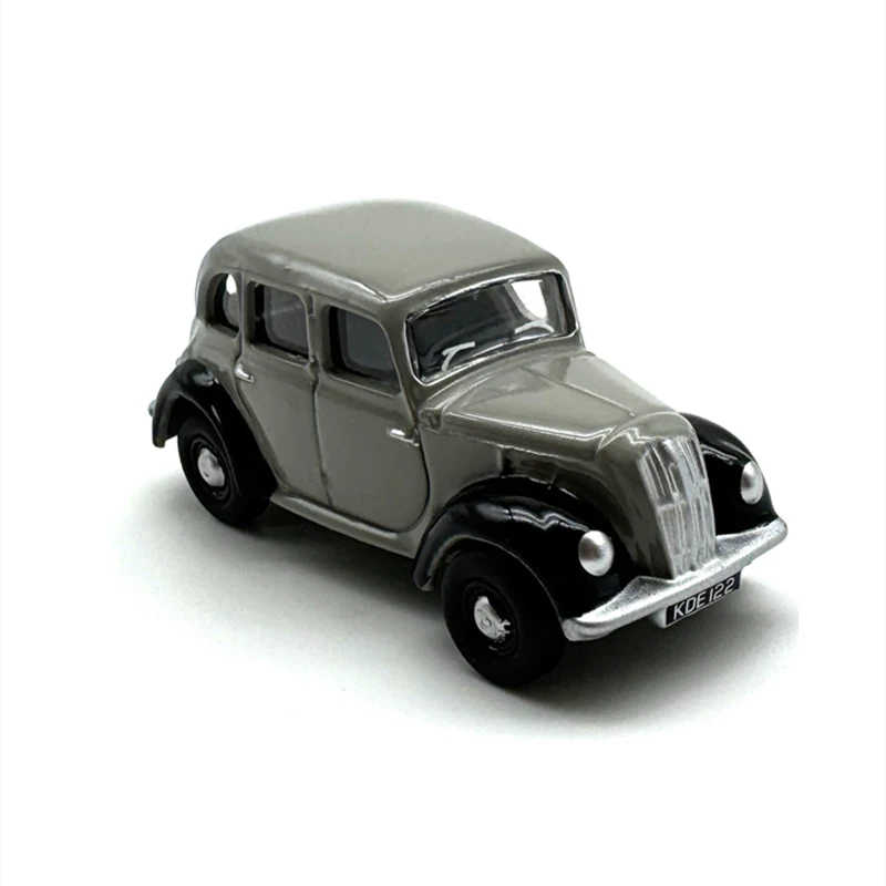 OXFORD 1:76 Scale Diecast Alloy Morris Eight E Sedan Gray Toys Vintage Cars Model Classics Adult Souvenir Gifts Static Display