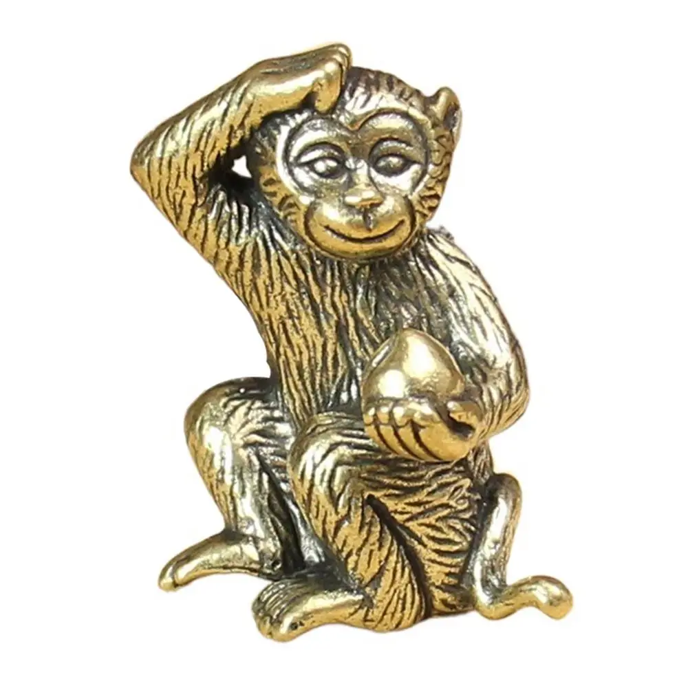 New Year Car Ornaments Pure Copper Copper Statue Copper Miniatures Figurines Bull Ornament Sculpture Home Office Decoration