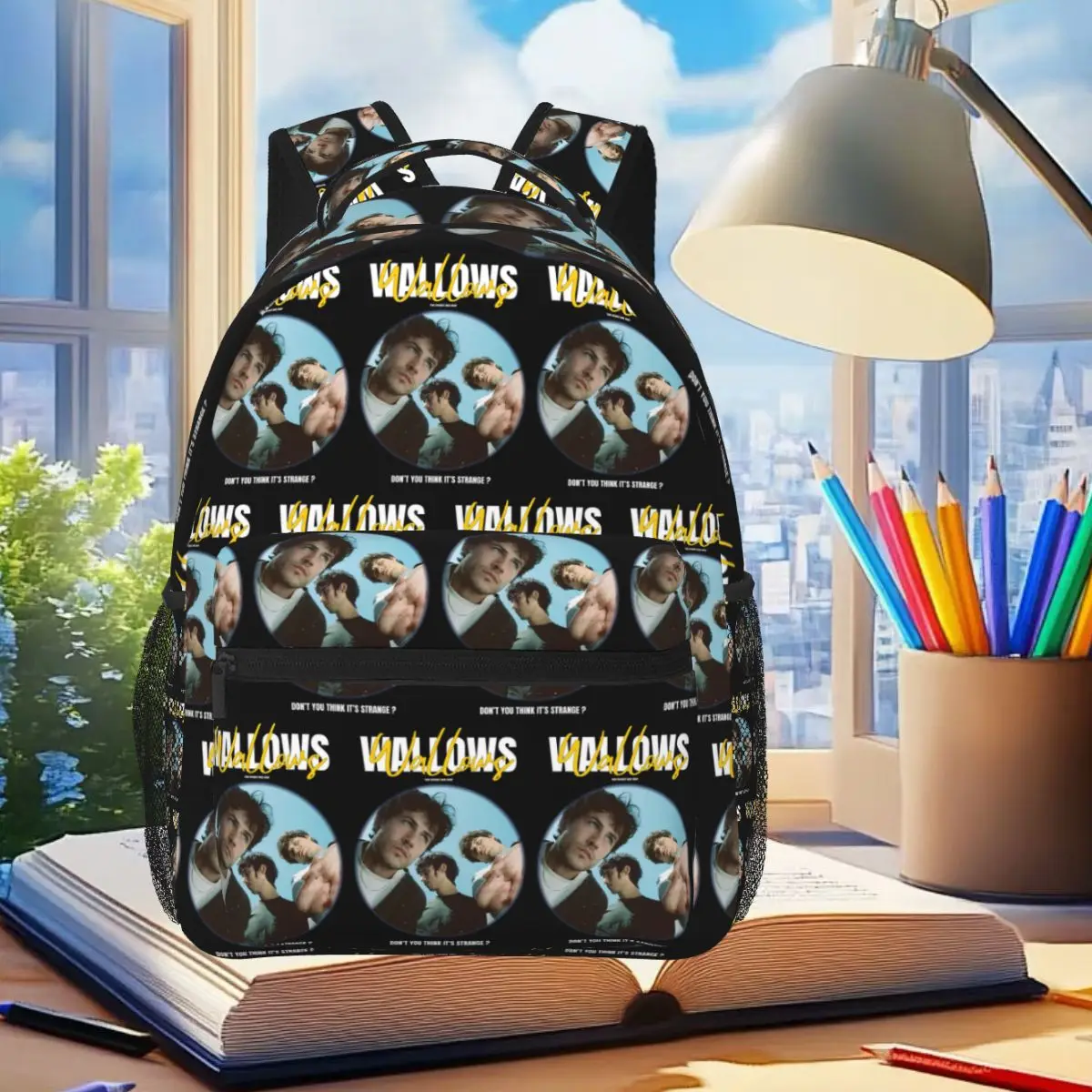 Rock Band Wallows Graphic Music Album Nothing Happens Backpack Student Boys Girls BookBag Kids School Bag Laptop Shoulder Bags