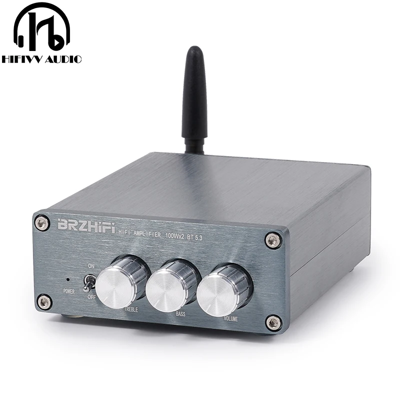 

HIFI Grade 2.0CH Stereo Digital Audio Amplifier TPA3116 100W * 2.0 Bluetooth 5.3 Absolute Zero Bottom Noise AMP