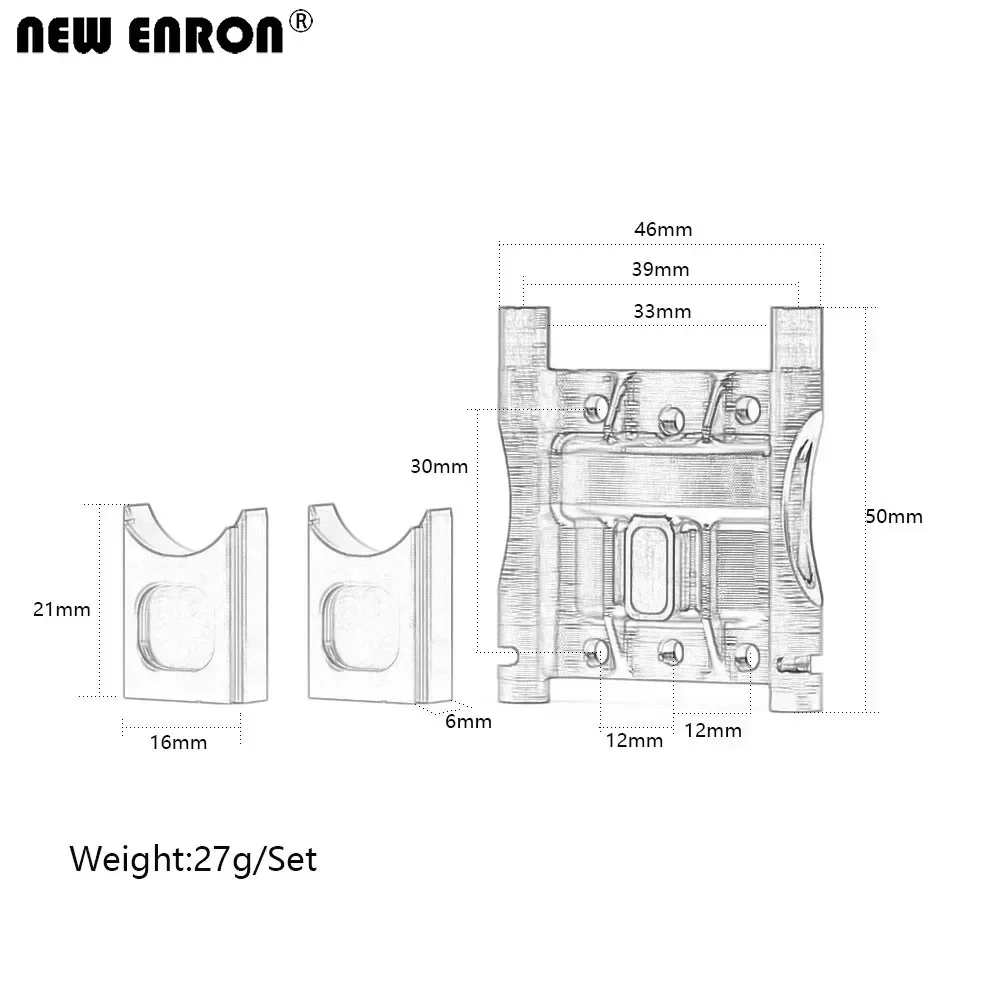 ฝาครอบเกียร์ Diff ศูนย์อัลลอยด์ # อรา 320499   สําหรับ RC รถ 1/7 1/8 ARRMA KRATON MOJAVE OUTCAST TYPHON อะไหล่อัพเกรด