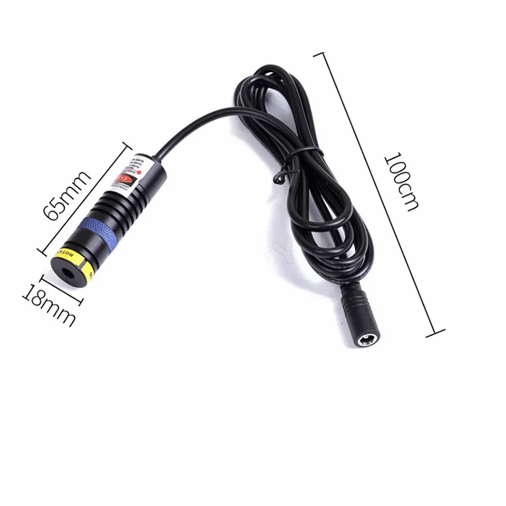 집중 가능 450nm 10mw/30mw/50mw/80mw 블루 도트/라인/크로스 레이저 다이오드 모듈 18*65mm