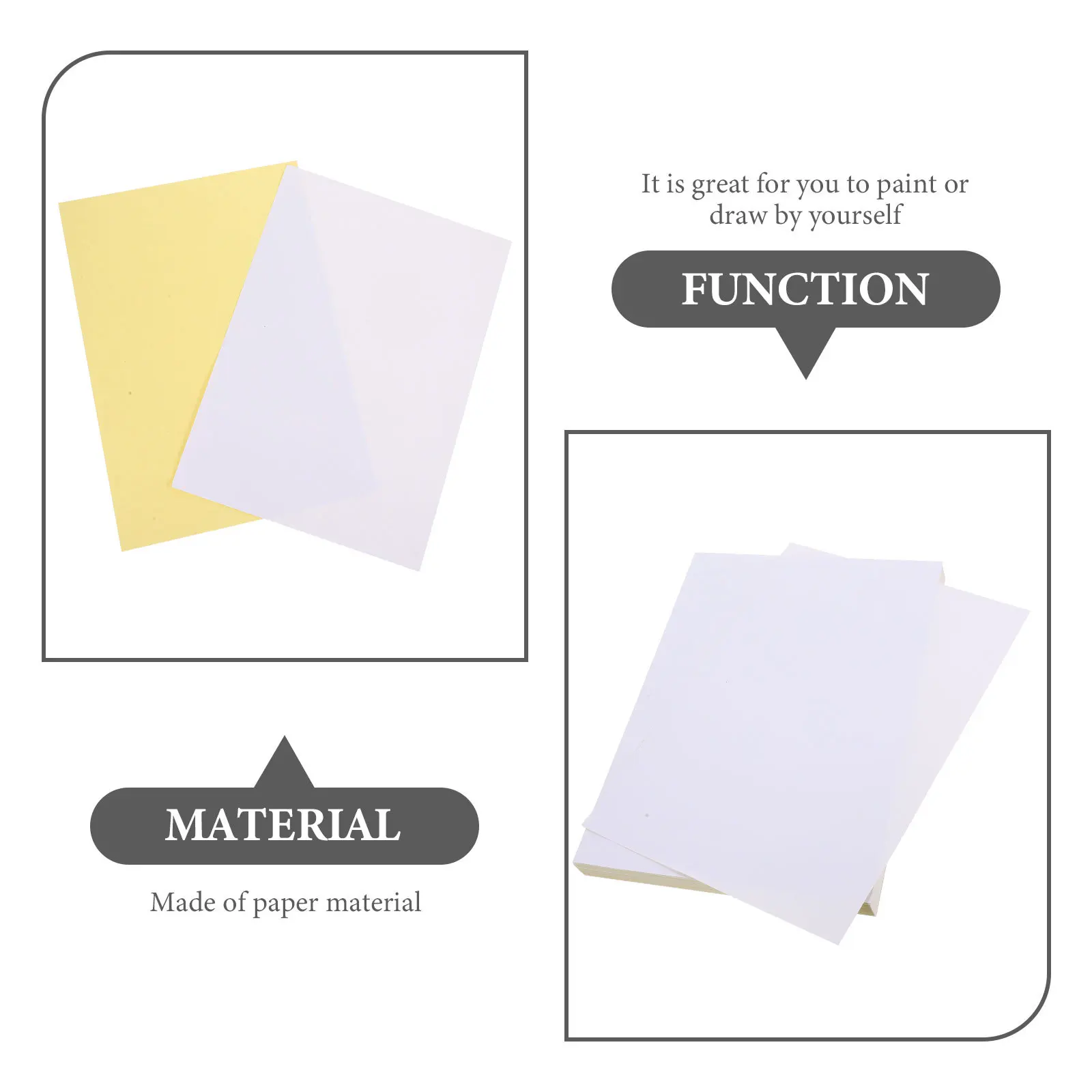 Printing Sticker Sheets Blank Label Paper For Printer Adhesive Matte Sticky Paper For Crafts Labels Office Use