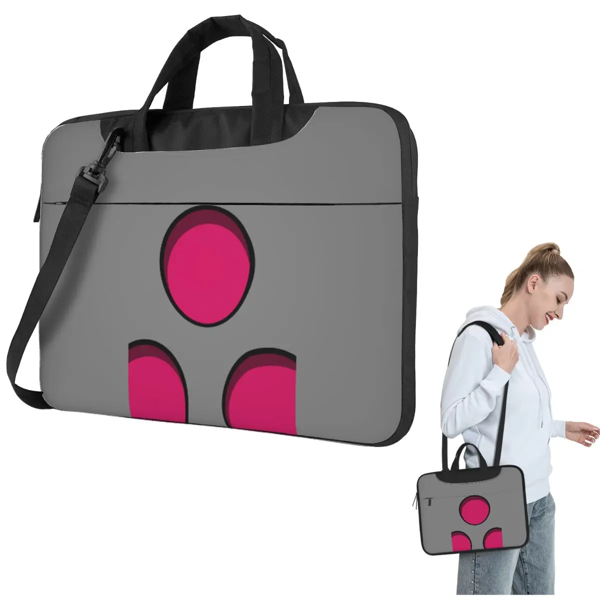 

Invader Zim PAK Crossbody Laptop Bag Case Computer Bag Resistant Protective Notebook Pouch for Lenovo