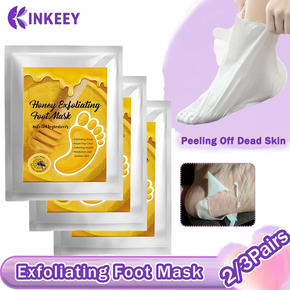 

2/3Pairs Exfoliating Foot Mask Foot Peel Mask Pedicure Socks Peeling Foot Dead Skin Remover Deeply Moisturizing Feet Spa Care