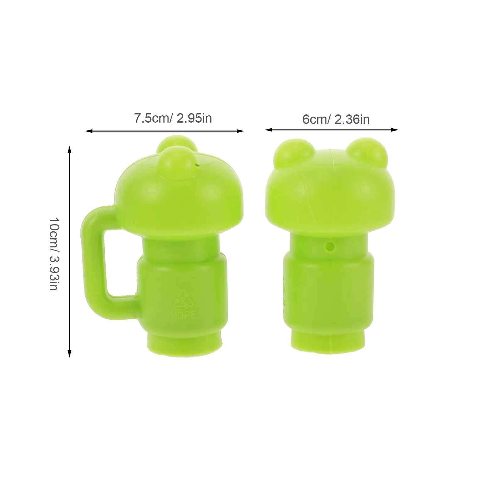 1Set Trampoline Pole Caps Green Frog Shape Safety Covers for 1.26inch Diameter Poles Net Hook Protective Replacement