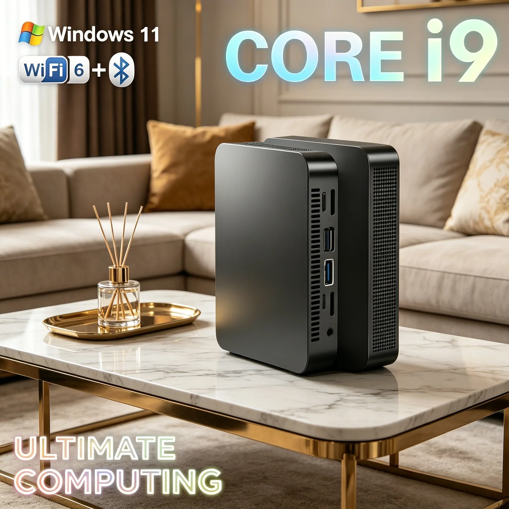 

Fashion Slim Mini Gaming PC Powerful Core Excellent Heat Dissipation Daily Use Mini Host