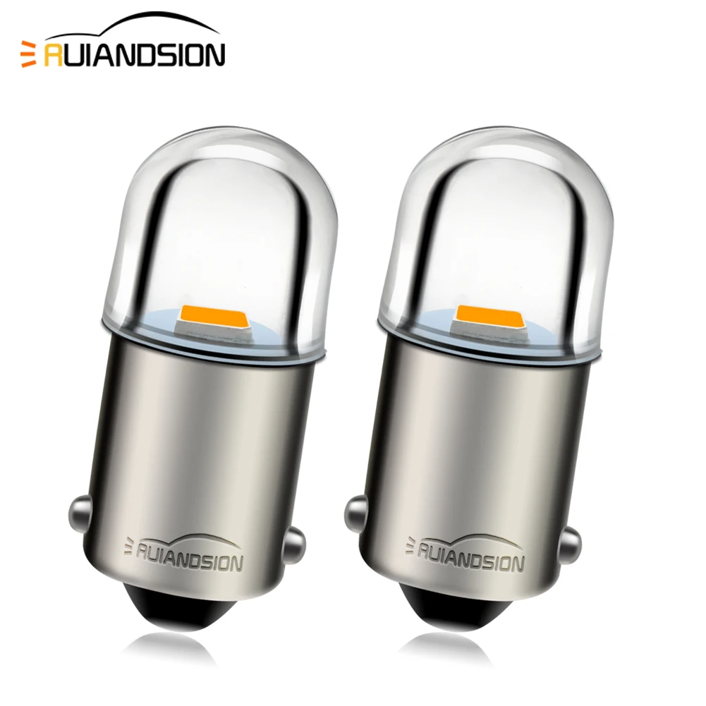 

2x 6V BA9S BAX9S BAY9S LED Interior Light 12V 110V 220V Map Dome License Plate Width Pinball Machine Lamp 2835 1SMD Warm White