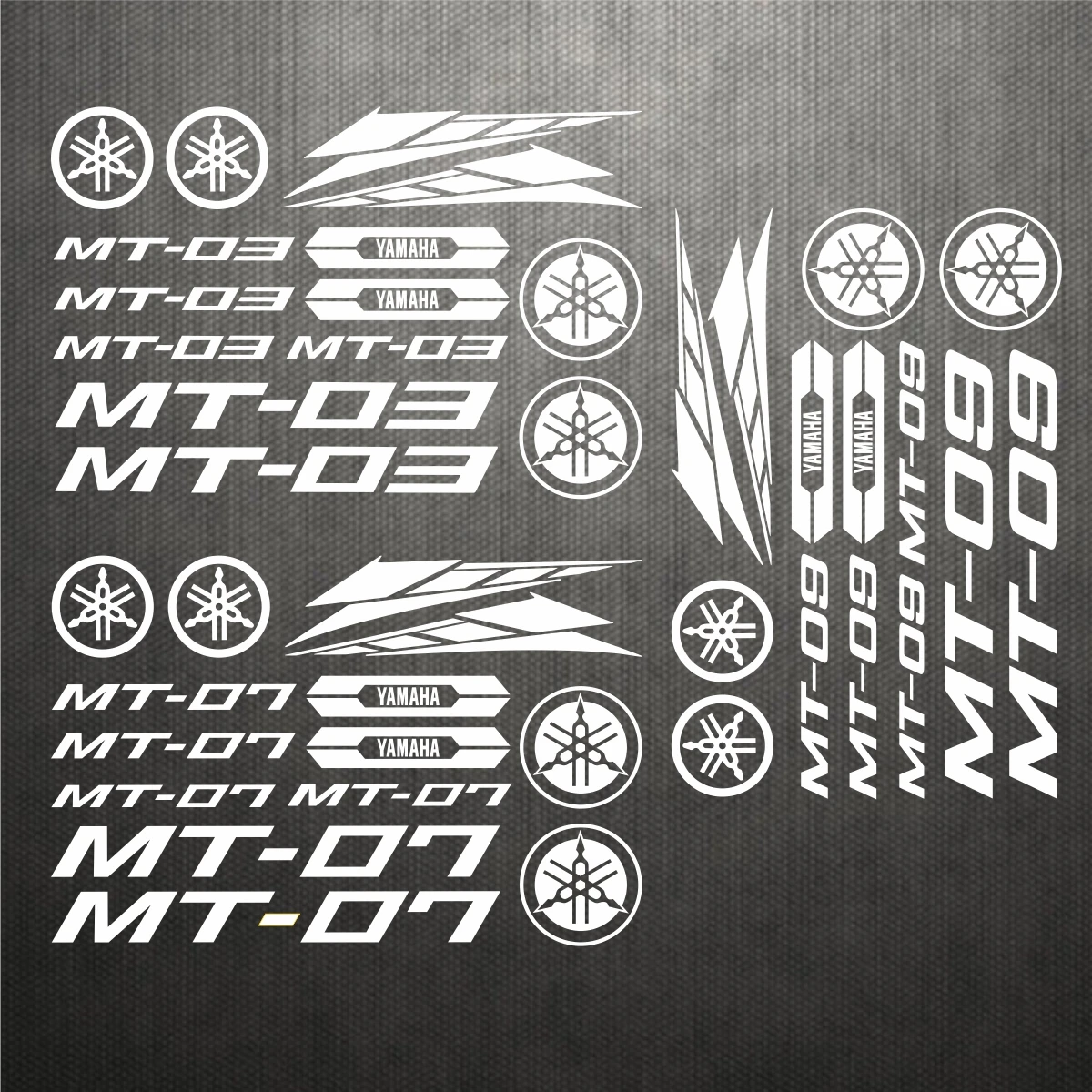 Vinyl Yamaha MT03 07 09 Logo StickerMotorcycle Decals Helmet WaterprooofReflective Sticker