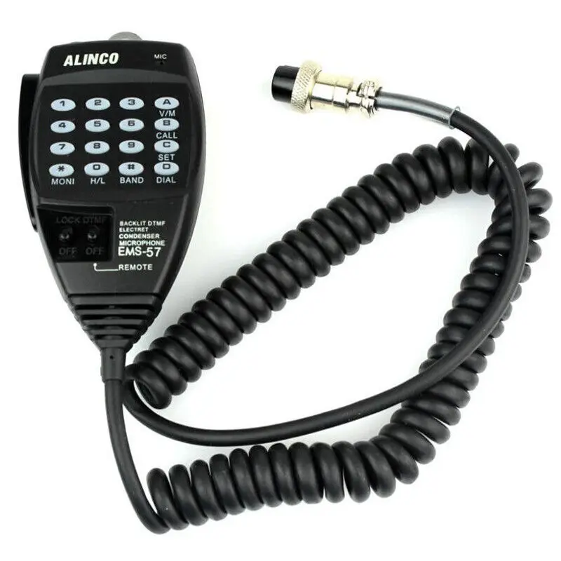 2 stücke NEUE DTMF Lautsprecher Mikrofon EMS-57 für Radio Walkie Talkie Alinco DR135 DR235 DR425 DR635 DR435 DR06T