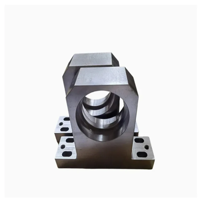 Processing and customizing aluminum alloy screw nut seats for CNC machine tools or automation equipment.