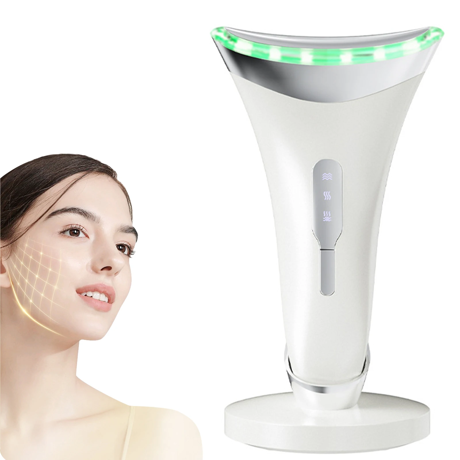 

Светодиодный трехцветный косметический аппарат для шеи в подарок, портативная USB-зарядка из 1 частей, массажеры для лица и шеи, подходящие для различных типов кожи,