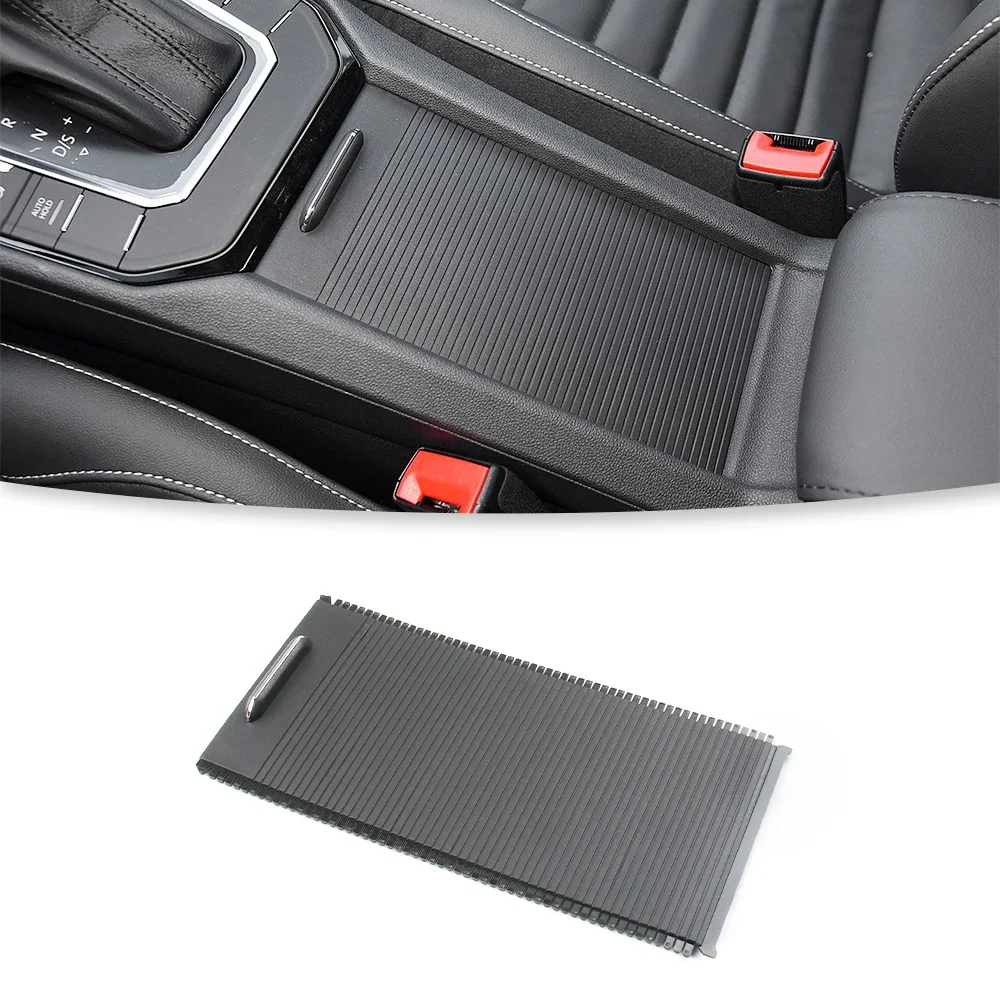 Car Front Center Console Cover Central Armrest Box Cup Holder Roller Cover Holder Roller Shutter Cover For Volkswagen Lamando