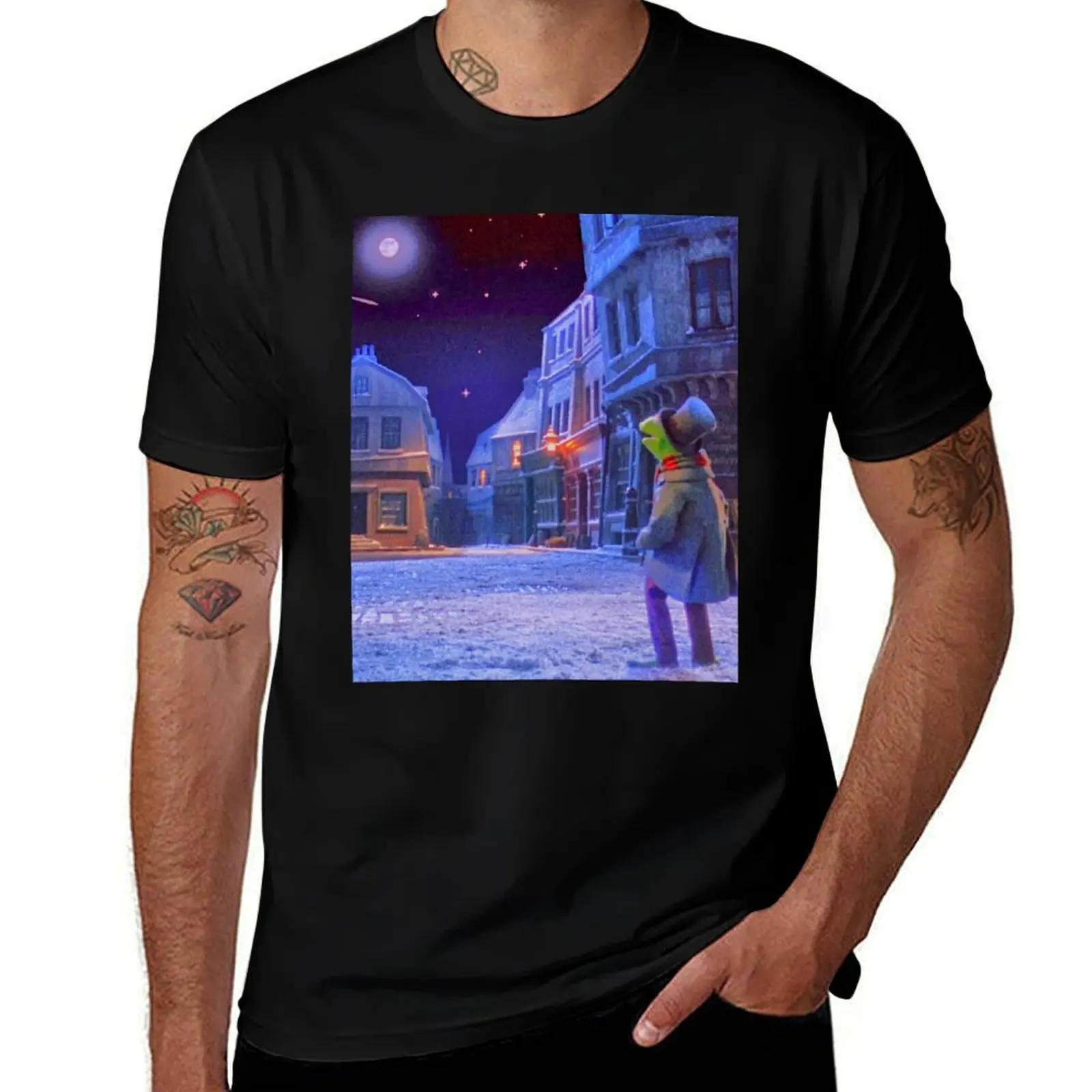 The Muppet Christmas Carol T-Shirt Functional Casual Short Sleeve Tee T-Shirt