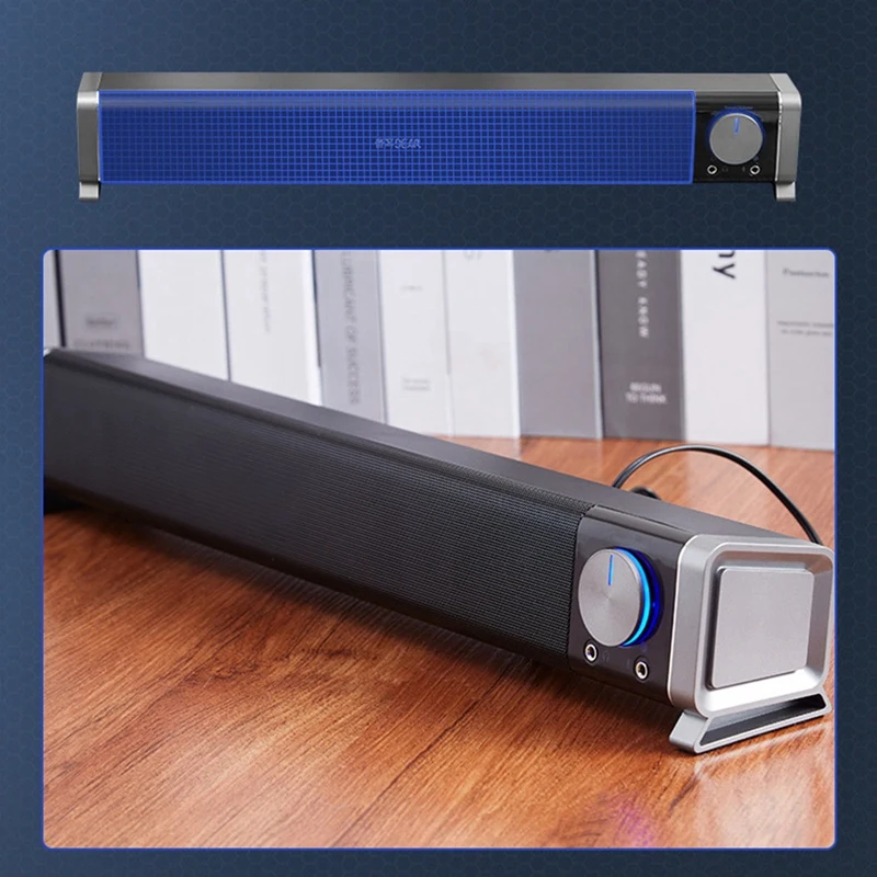 컴퓨터 스피커 스테레오 USB 전원 블루투스 사운드 바, 보조 멀티미디어 스피커, PC 노트북 데스크탑 스피커, 3.5mm