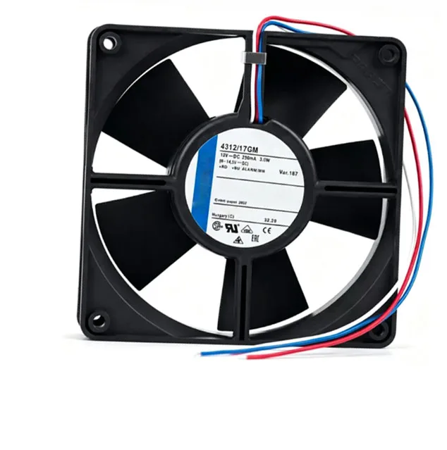 4312/17GM 120mm Fan 12V 3.0W Ball Bearing Cooling for Server Inverter Power Supply