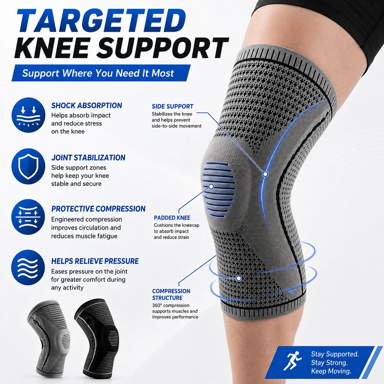 Kompressions-Kniebandage, atmu – Knee Sleeve Compression Bewertung und Preis
