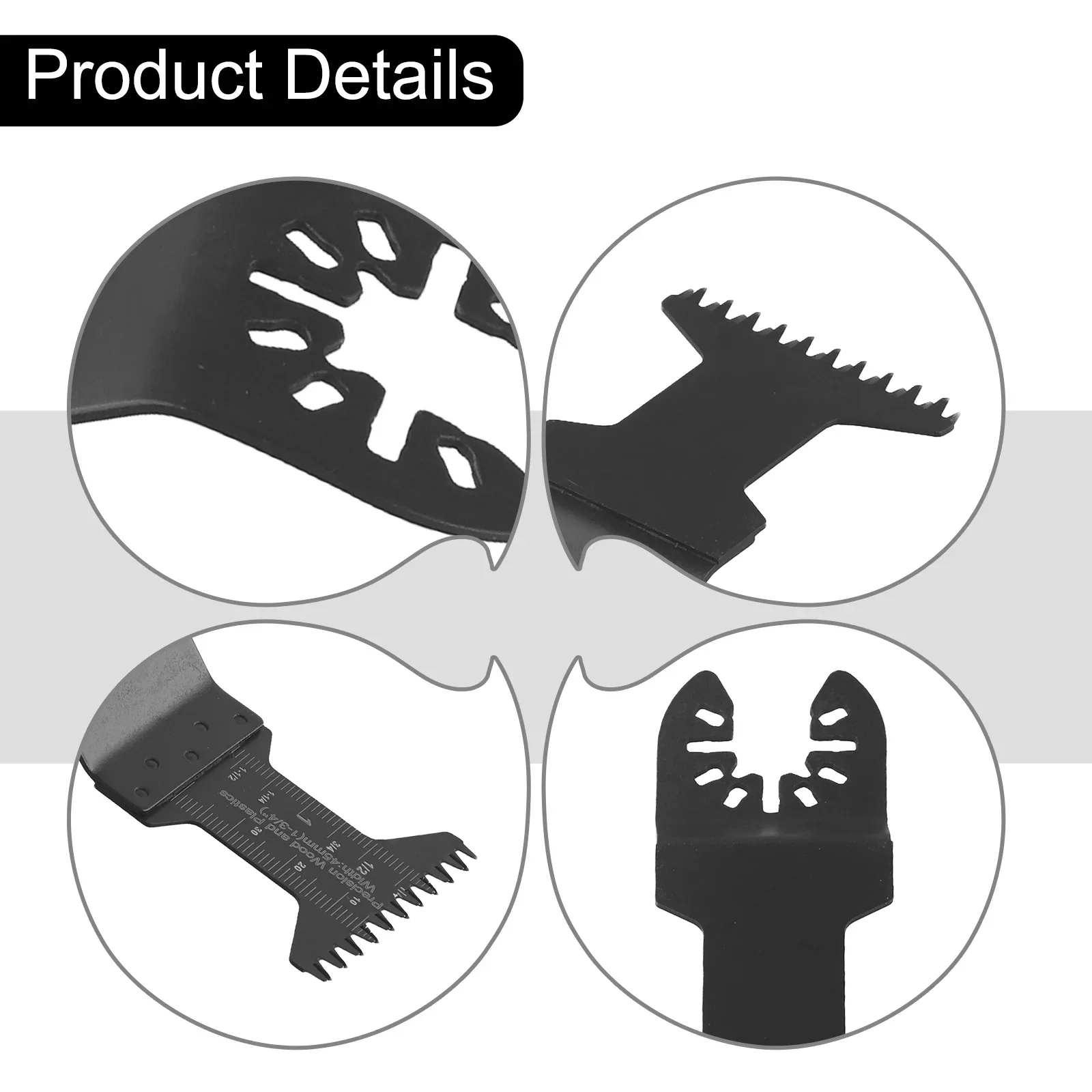 1/2Pcs Oscillating Multitool Blade Quick Release Saw Blade  Fine Coarse Tooth For Bosch Fein Multimaster Einhell Erbauer