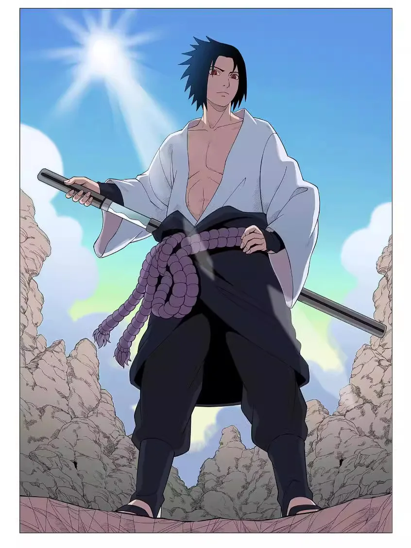 Anime Uchiha Sasuke Cosplay Kostuum Top Broek Riem Cos Halloween Party Carnaval Uniform Gift Volwassen Versie Unisex