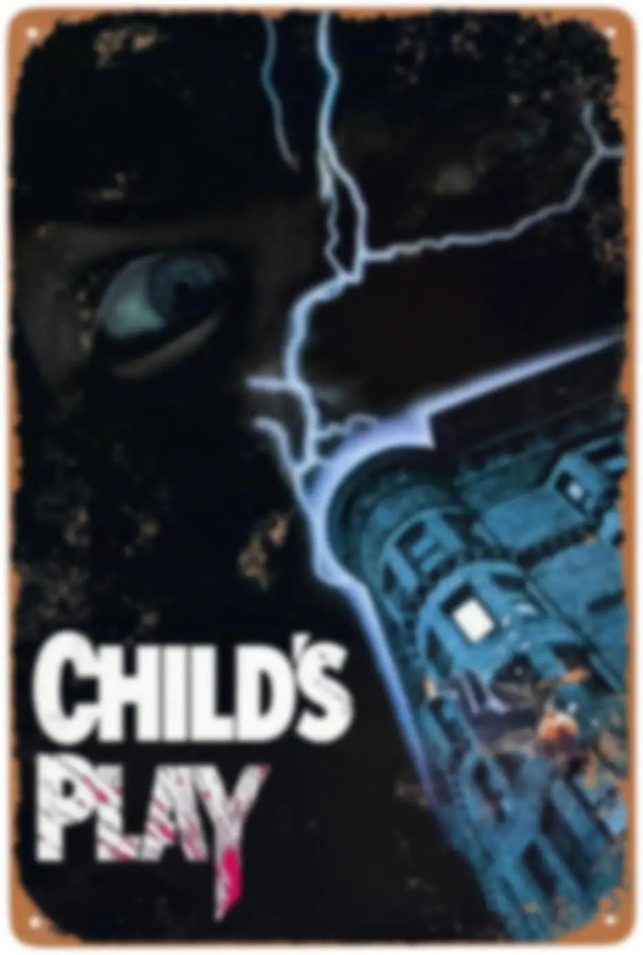Child Killers Chucky Metal Tin Sign Child's Movie Play Horror Movie Poster- Durable, Vintage-Style Horror Collectible f good