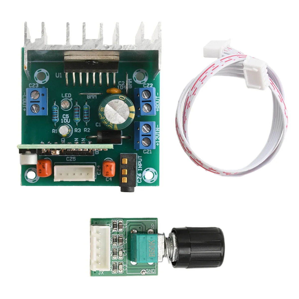 

Bluetooth 5.0 Dual Channel 15W+15W TDA7297 Amplifier Board For AC DC 7-12V Power Supplyn01r