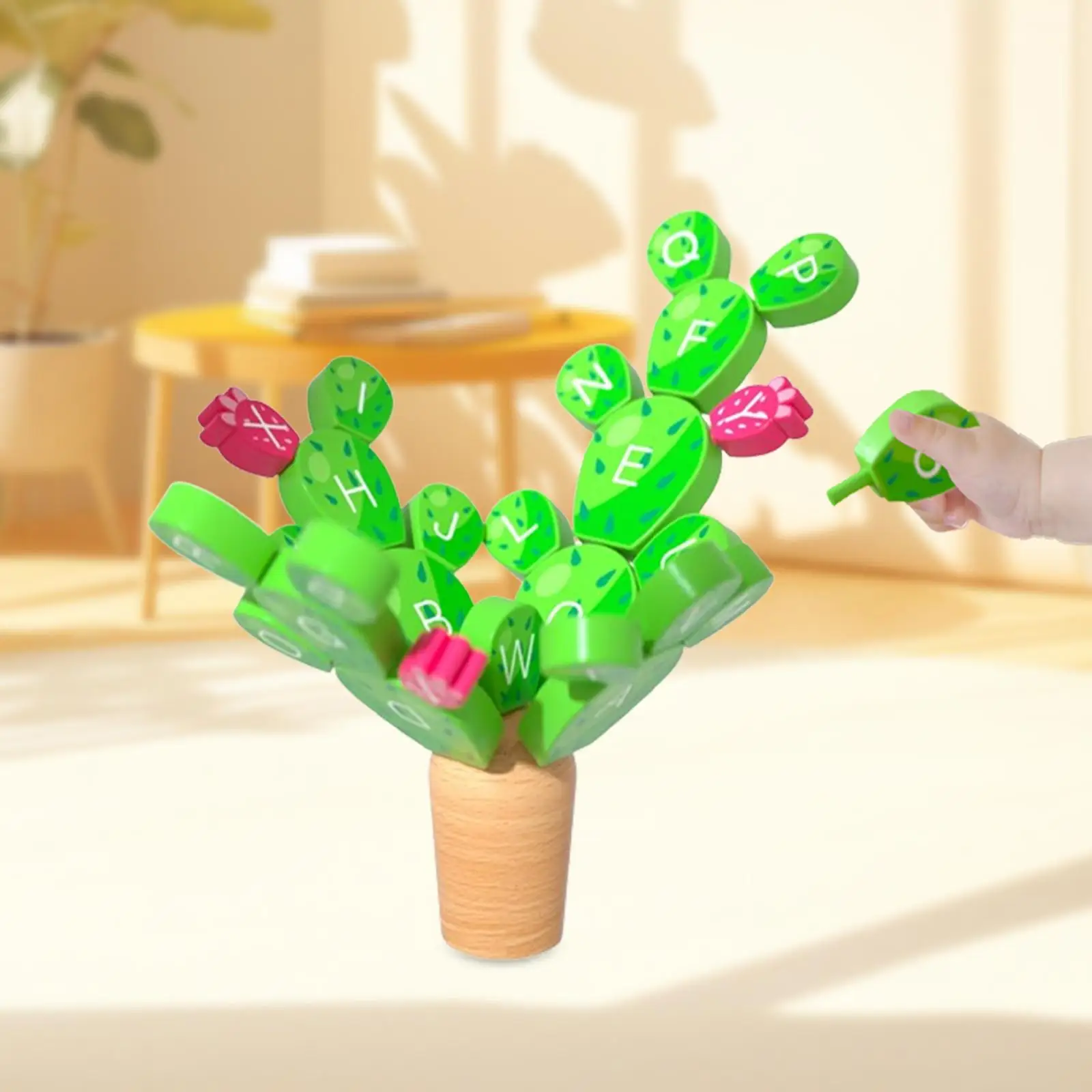 

Деревянная модель, веселые деревянные буквы для обучения балансировке